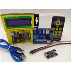Kit Shield TdR STEAM con Keyestudio UNO, Sensores, Pantalla, Mando Distancia y Cables 01