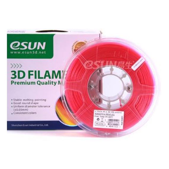 eSUN Filamento 3D PLA+ 1.75mm 0.5Kg ROSA