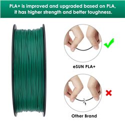 eSUN Filamento 3D PLA+ 1.75mm 1Kg VERDE