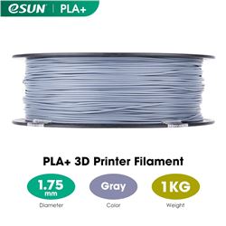 eSUN Filamento 3D PLA+ 1.75mm 1Kg GRIS 2