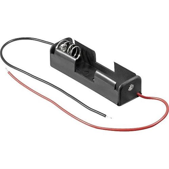 Portapilas 1x1 pilas AAA con el cable pelado