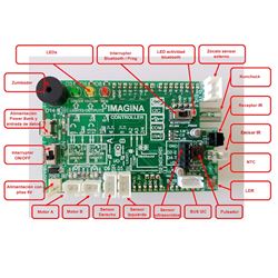 Placa Imagina 3dBot Arduino +12 funciones (incluye sensores, actuadores y driver para dos motores)