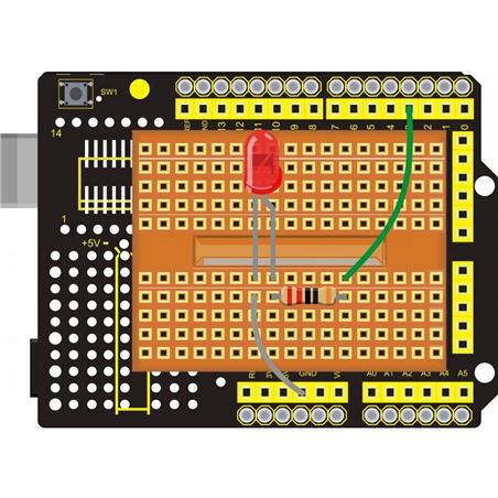 Keyestudio Shield para Arduino con Protoboard