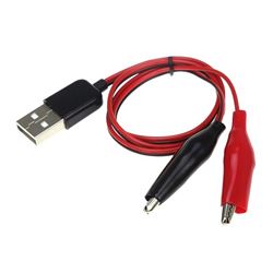 Cable USB con pinza cocodrilo