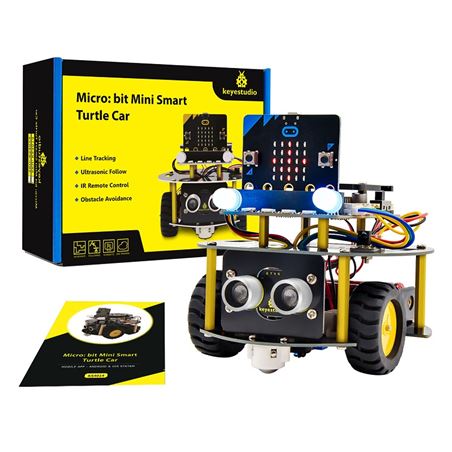 Keyestudio Kit Mini Smart Turtle Robot Car para micro:bit (no incluida)