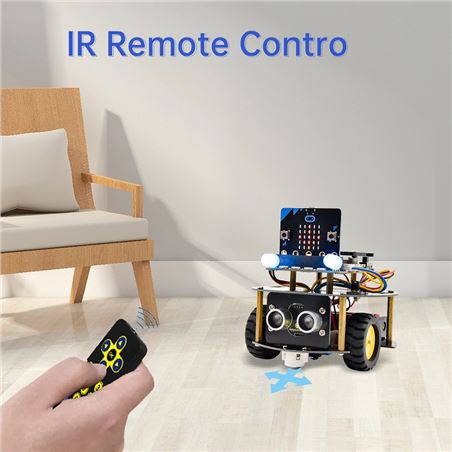 Keyestudio Kit Mini Smart Turtle Robot Car para micro:bit (no incluida)