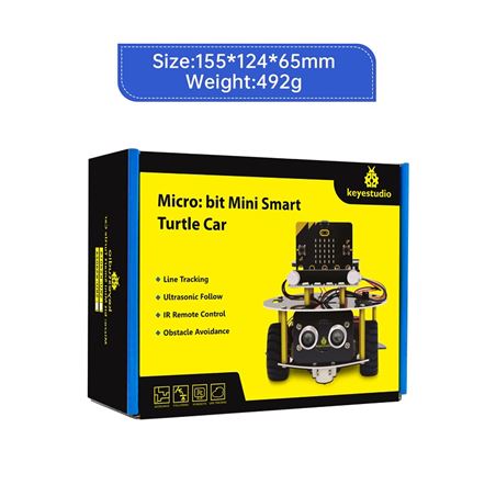 Keyestudio Kit Mini Smart Turtle Robot Car para micro:bit (no incluida)