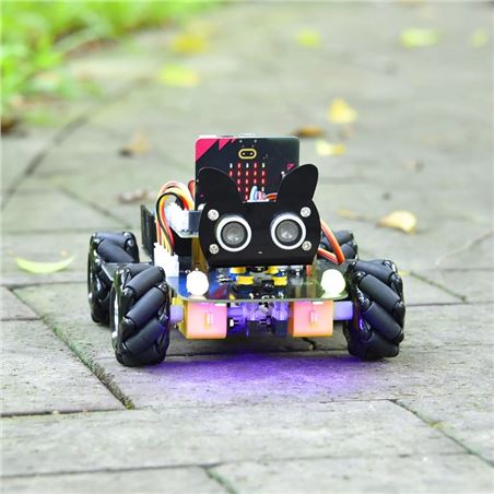 Keyestudio 4WD Mecanum Wheel Robot Car Kit para micro:bit (no incluida)