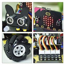 Keyestudio 4WD Mecanum Wheel Robot Car Kit para micro:bit (no incluida)