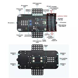 Keyestudio 4WD Mecanum Wheel Robot Car Kit para micro:bit (no incluida)