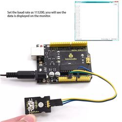 Keyestudio Sensor monitor de pulso de frecuencia cardíaca para el dedo