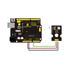 Keyestudio Sensor monitor de pulso de frecuencia cardíaca para el dedo