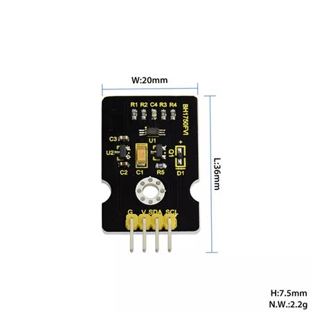 Keyestudio Sensor de luz digital BH1750 (Lux o Lumens)