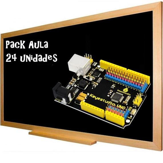 Placa Keyestudio UNO con conector de 3 pines basada en Arduino - Pack de 24 unidades para el Aula