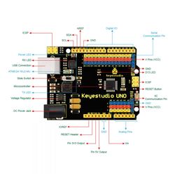 Placa Keyestudio UNO con conector de 3 pines basada en Arduino - Pack de 24 unidades para el Aula