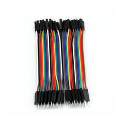 40 cables planos Dupont Macho-Macho de 10cm