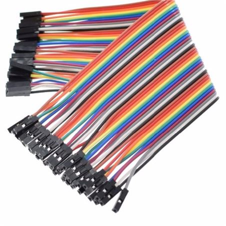 40 cables planos Dupont Hembra-Hembra de 20cm