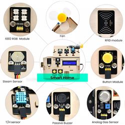 Keyestudio Kit Smart Home para Arduino con placa ESP32 STEAMakers