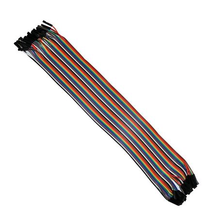 40 cables planos Dupont Hembra-Hembra de 30cm