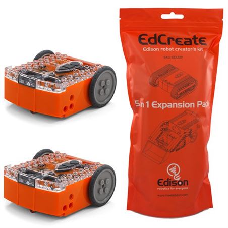 Edison EdSTEAM Pack 2x robots + 1x EdCreate