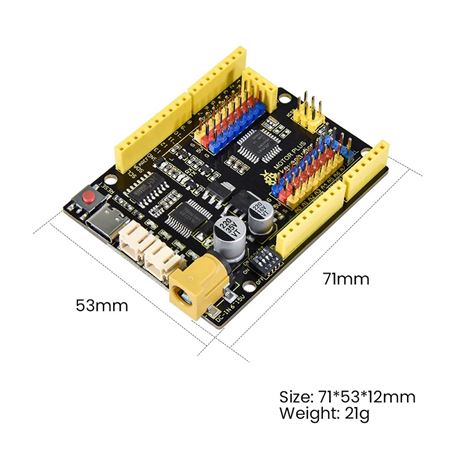 Keyestudio UNO R3 con controlador de motores TB6612 (no incluye cable USB)