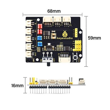 Keyestudio Shield con driver o controlador de motores 8833