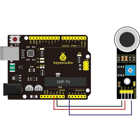 Keyestudio Sensor analógico de gas MQ-2