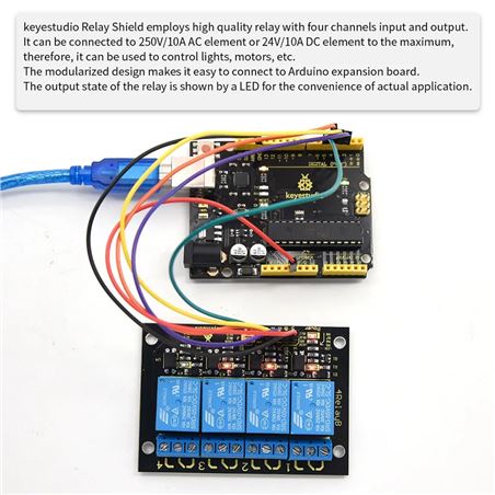 Keyestudio Módulo de relé de 4 canales