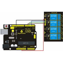 Keyestudio Módulo de relé de 4 canales