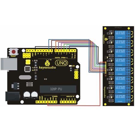 Keyestudio Módulo de relé de 8 canales