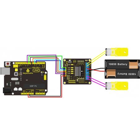 Keyestudio Driver o controlador de motores L298N