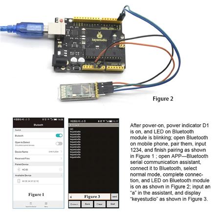 Keyestudio Módulo de transmisión Bluetooth HC-05 Master y Slave