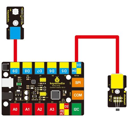 Keyestudio EASY Plug Sensor de campo magnético Hall