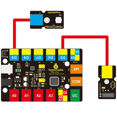 Keyestudio EASY Plug Sensor de inclinación digital (Tilt)