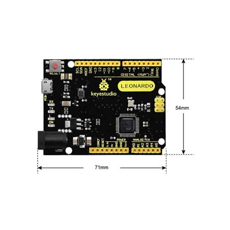 Keyestudio Leonardo R3 (basada en Arduino Leonardo, no incluye cable USB)