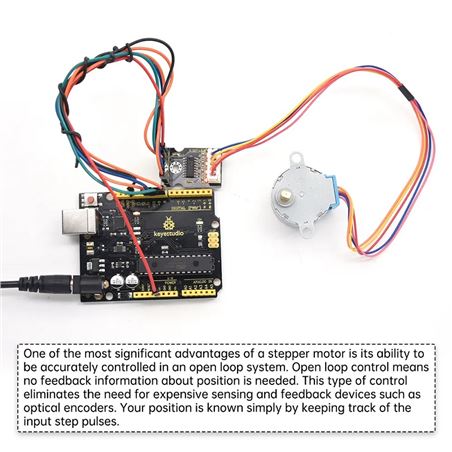 Keyestudio Motor paso a paso 5V + Controlador o driver ULN2003