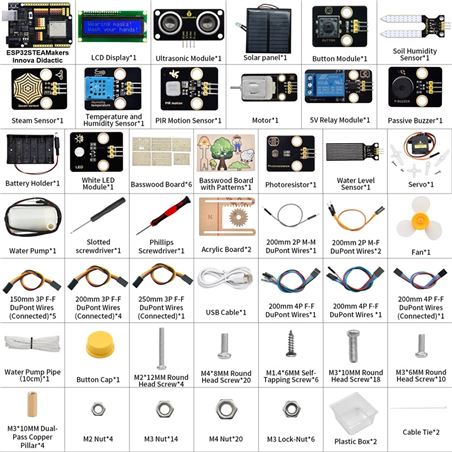 Keyestudio Kit Smart Farm para Arduino con placa ESP32 STEAMakers