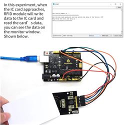 Keyestudio Sensor o lector de RFID (Identificación por radiofrecuencia) RC522 (sin Tarjeta o Tag)