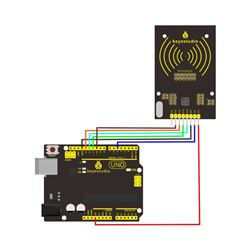 Keyestudio Sensor o lector de RFID (Identificación por radiofrecuencia) RC522 (sin Tarjeta o Tag)