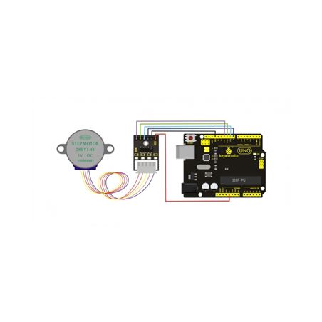 Keyestudio Driver o controlador para motor paso a paso ULN2003 (Solo controlador, no incluye motor)