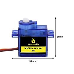 Keyestudio Micro Servo Motor 9G Azul con Ángulo de Rotación de 0 a 90º Grados