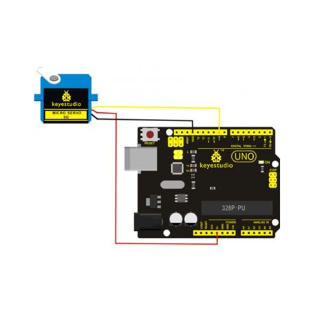 Keyestudio Micro Servo Motor 9G Azul con Ángulo de Rotación de 0 a 90º Grados