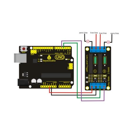 Keyestudio Módulo relé de estado sólido dual o dos canales