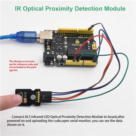 Keyestudio Sensor de luz ambiental (ALS), detección de proximidad y Led Infrarojo TMD27713