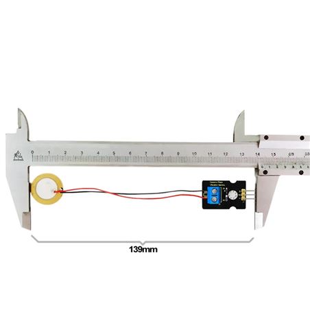 Keyestudio Sensor analógico piezoeléctrico de vibración cerámico