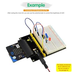 Keyestudio Shield con placa Protoboard para micro:bit