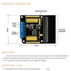 Keyestudio Shield con driver o controlador de motores TB6612FNG para micro:bit