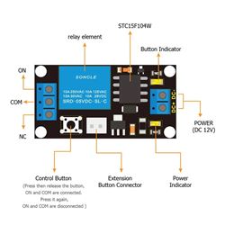 Keyestudio Módulo de relé con botón de control