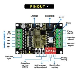 Keyestudio Módulo driver o controlador de motores paso a paso Tb656