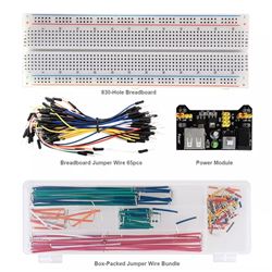 Keyestudio Protoboard + Módulo fuente de alimentación + Cables y puentes de conexión 2